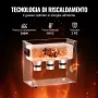 VEVOR Pulitore ad Ultrasuoni 6L con Timer Riscaldante Cestello, Macchina Digitale a Cavitazione Sonica, Pulitrice Ultrasuoni 180 W per Strumenti di Orologi, Occhiali, Monete, Utensili Metallici