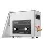 VEVOR Pulitore ad Ultrasuoni 6L con Timer Riscaldante Cestello, Macchina Digitale a Cavitazione Sonica, Pulitrice Ultrasuoni 180 W per Strumenti di Orologi, Occhiali, Monete, Utensili Metallici