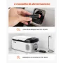 VEVOR Frigorifero Elettrico Portatile per Auto 15 L, Mini Compressore Elettrico  CC 12 V 24 V con Modalità Freddo e Caldo Controllo Tramite App, Design Compatto e Antiurto, per Camper Camion Barca