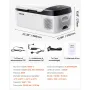 VEVOR Frigorifero Elettrico Portatile per Auto 15 L, Mini Compressore Elettrico  CC 12 V 24 V con Modalità Freddo e Caldo Controllo Tramite App, Design Compatto e Antiurto, per Camper Camion Barca