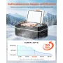 VEVOR Frigorifero Elettrico Portatile per Auto 20 L, Mini Frigo Portatile per Auto, Funzionamento CC 12 V 24 V, CA da 100 V a 240 V, Temperatura Regolabile da -20 °C a 20 °C, per Camper Viaggio Barca