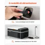 VEVOR Frigorifero Elettrico Portatile per Auto 20 L, Mini Frigo Portatile per Auto, Funzionamento CC 12 V 24 V, CA da 100 V a 240 V, Temperatura Regolabile da -20 °C a 20 °C, per Camper Viaggio Barca