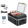 VEVOR Frigorifero Elettrico Portatile per Auto 20 L, Mini Frigo Portatile per Auto, Funzionamento CC 12 V 24 V, CA da 100 V a 240 V, Temperatura Regolabile da -20 °C a 20 °C, per Camper Viaggio Barca