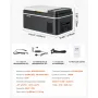 VEVOR Frigorifero Elettrico Protatile per Auto, Mini Frigorifero Portatile Funzione Caldo e Freddo, Capacità 22 L, Funzionamento CC 12V 24V, AC da 100V a 240V, Temperatura Regolabile per Camion Barca