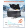 VEVOR Frigorifero per Auto Portatile 70 W con Ruote, Frigo Portatile da Auto Camper per Viaggio Campeggio Picnic BBQ Capienza ca. 95 Litri, Doppia Zona, Frigorifero con Ruote Maniglia a Compressore