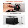 VEVOR Frigorifero per Auto Portatile 70 W con Ruote, Frigo Portatile da Auto Camper per Viaggio Campeggio Picnic BBQ Capienza ca. 95 Litri, Doppia Zona, Frigorifero con Ruote Maniglia a Compressore