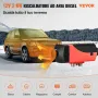 VEVOR Riscaldatore ad Aria Diesel 12V 2KW Riscaldatore Diesel da Parcheggio a Carburante con Silenziatore Serbatoio da 10 Litri, Interruttore LCD per Auto, Autobus, Camper, Camion