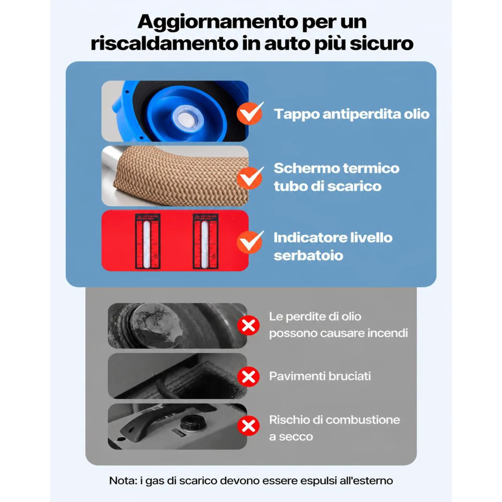 VEVOR Riscaldatore d'Aria di Parcheggio Diesel, 8 kW DC12-24 V, Riscaldamento Rapido con Telecomando e Interruttore LCD Blu, Silenzioso, Funzione di Preriscaldamento per Camper, Camion