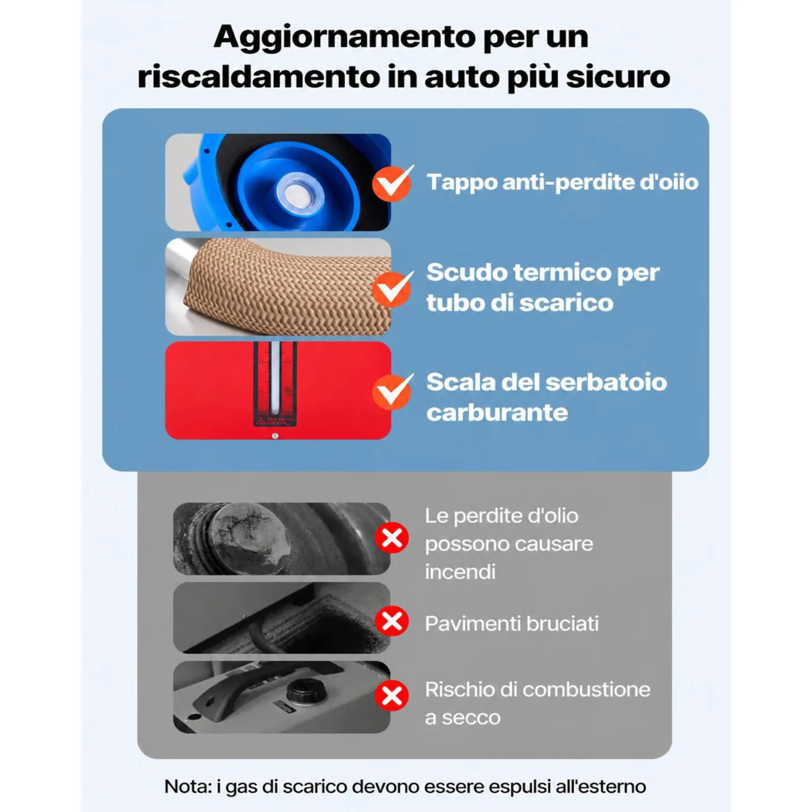 VEVOR Riscaldatore d'Aria Diesel, 12-24V 5-8KW, Riscaldamento Rapido con Telecomando e Interruttore LCD Nero, Silenzioso, Annuncio Vocale, Funzione di Preriscaldamento per Camper, Camion