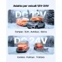 VEVOR Riscaldatore d'Aria Diesel, 12-24V 5-8KW, Riscaldamento Rapido con Telecomando e Interruttore LCD Nero, Silenzioso, Annuncio Vocale, Funzione di Preriscaldamento per Camper, Camion