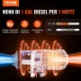 VEVOR Riscaldatore d'Aria Diesel per Auto Camper Camion RV 12V 2KW Temperatura Regolabile 8℃-36℃ Controllo Bluetooth, Riscaldatore da Parcheggio per Auto Consumo di Carburante 0,12-0,26L/h BTU 10-15m²