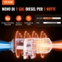 VEVOR Riscaldatore d'Aria Diesel per Auto Camper Camion RV 12&24V 2KW Temperatura Regolabile 8℃ -36℃ Controllo Remoto, Riscaldatore da Parcheggio per Auto Consumo di Carburante 0,16-0,26L/h BTU 10-15m²