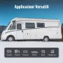 VEVOR Riscaldatore d'Aria Diesel per Auto Camper Camion RV 12&24V 2KW Temperatura Regolabile 8℃ -36℃ Controllo Remoto, Riscaldatore da Parcheggio per Auto Consumo di Carburante 0,16-0,26L/h BTU 10-15m²