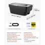 VEVOR Frigorifero a Compressore per Auto, Frigorifero 35L Compatibile per Tesla Model Y Congelatore Portatile Controllo APP 12V/24V DC, da -22℃ a 10℃, Frigo Elettrico Congelatore per Campeggio