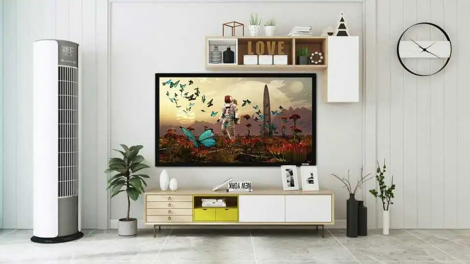 Projection Screen Video Demonstration Showing Easy Setup, Portable Design, and Party-Ready Performance for Home Theaters and Outdoor Movie Nights