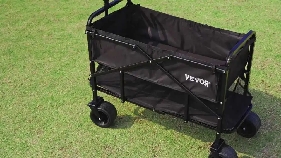VEVOR Collapsible Folding Wagon – Heavy-Duty 450 lbs Capacity for Easy Transport & Storage