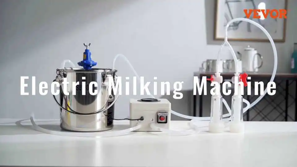 Watch How the VEVOR Milk Machines for Goats Deliver Fast, Hygienic, and Effortless Milking with Quiet Operation and Efficient Suction