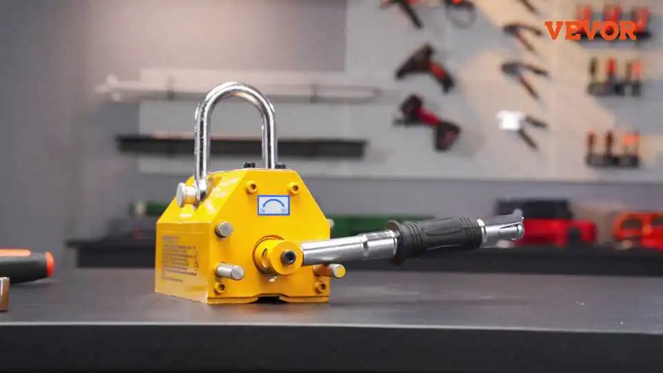 VEVOR Magnetic Lift: Demonstration of Heavy-Duty Lifting, Safety Locking, and Easy Handling