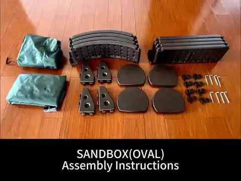 Sehen Sie den extra großen Sandkasten mit Abdeckung in Aktion – einfacher Aufbau, sichere Abdeckung und sicheres Spielen.