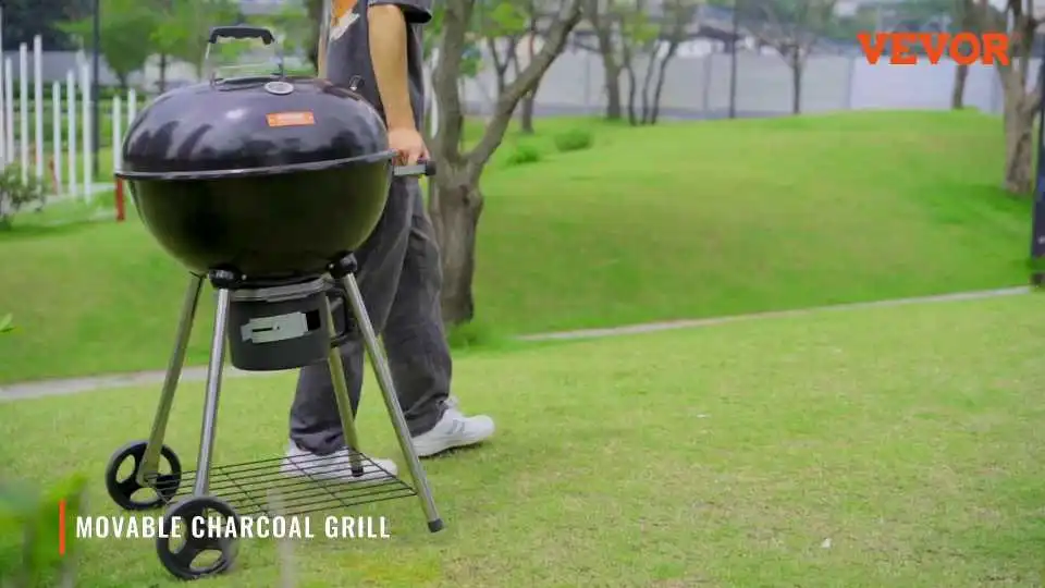 Ausführliche Anleitung zur Verwendung des VEVOR Large BBQ Holzkohlegrills für Outdoor-Kochen, Temperaturkontrolle und Langlebigkeit