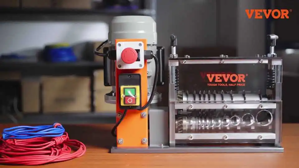 Watch How the VEVOR Automatic Wire Stripping Machine for Scrap Copper Delivers Fast, Precise, and Effortless Cable Recycling