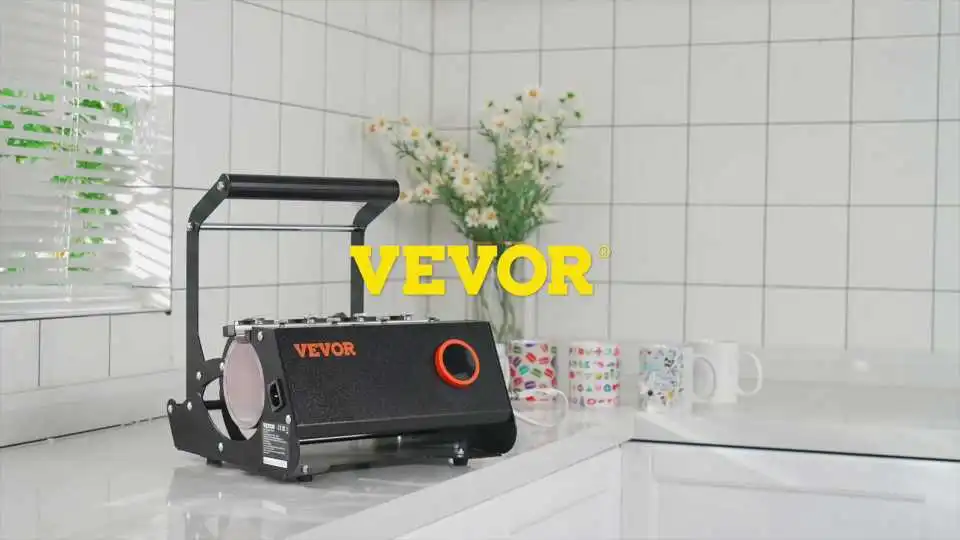 Guía paso a paso: Cómo usar la máquina de prensado térmico para vasos VEVOR