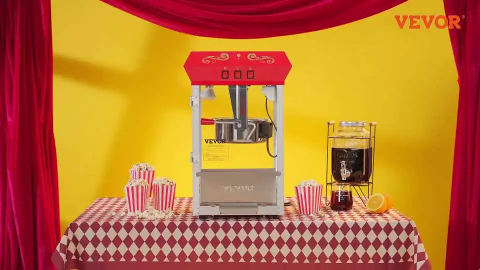 Pop Corn Perfection: Discover the VEVOR Commercial Popcorn Maker Setup & Demo