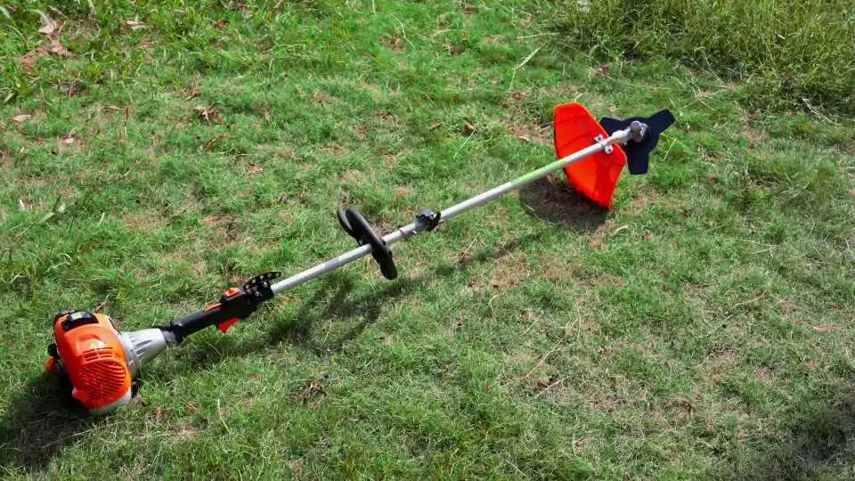 Step-by-Step Demo of VEVOR String Trimmer Wheeled Cutting Thick Grass with Power, Stability, and Precision