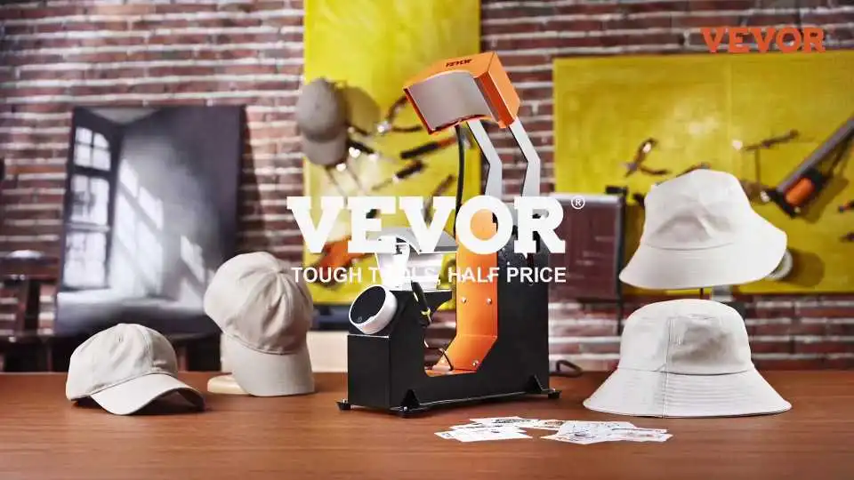 Prensa térmica automática para gorras VEVOR 3 en 1: la mejor máquina de prensado térmico para gorras e impresión por sublimación.