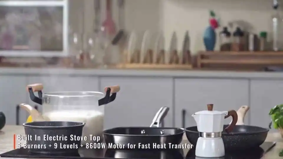 Demostración de la estufa eléctrica de superficie plana VEVOR: Cocina eficiente, elegante y fácil de usar