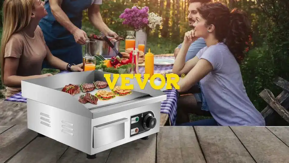 Cómo configurar, instalar y usar la plancha eléctrica de mesa VEVOR para cocinar en casa y en establecimientos comerciales