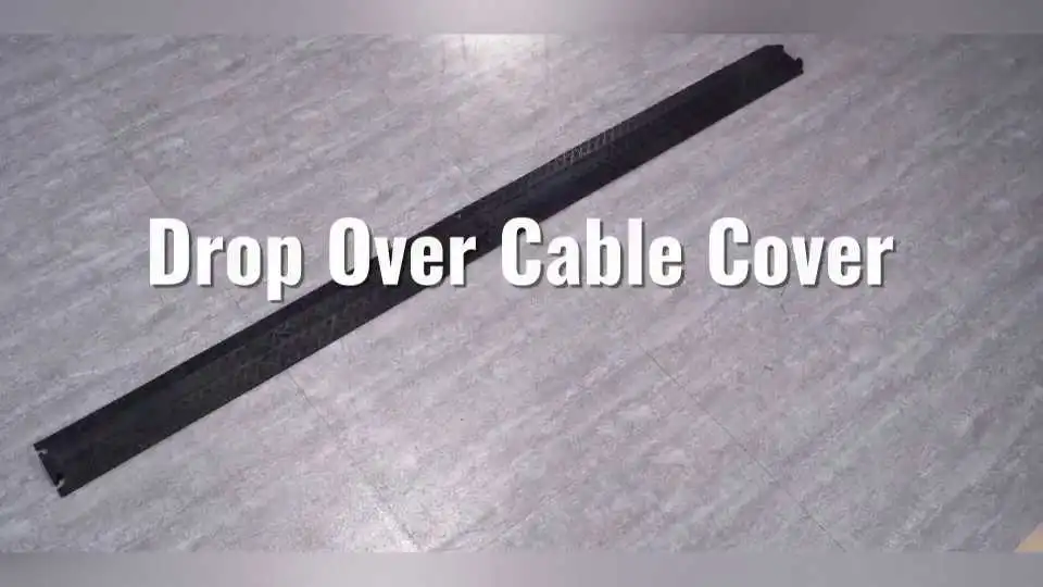 VEVOR Cable Protector Ramps Video Demo - Non-Slip 39 In-Speed, 2000 Lbs. Hose Cable Protector. Waterproof, Easy-To-Install, Environment-Friendly Protective Covers For Wires And Cables.