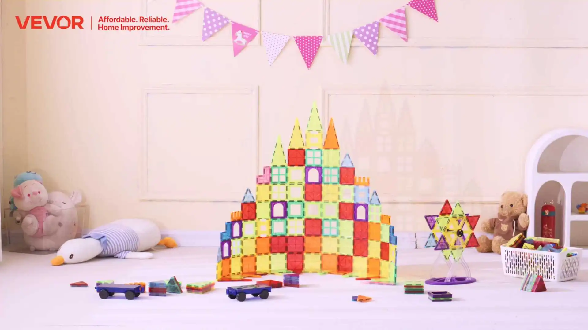Descubre cómo los coloridos bloques de construcción magnéticos VEVOR estimulan la creatividad, mejoran el aprendizaje y proporcionan diversión sin fin para niños de todas las edades.