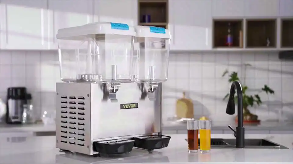 Dispensador de bebidas comercial VEVOR: Dispensador de bebidas comercial robusto, fácil de limpiar, fácil de usar, higiénico y resistente a la corrosión para espacios concurridos.