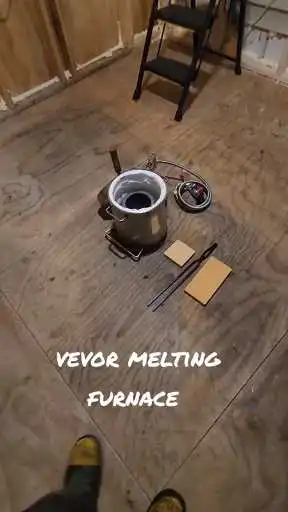 Watch the VEVOR Propane Furnace for Melting Metal, Melt Copper and Aluminum with Powerful Double Burners in a Real-Use Demonstration