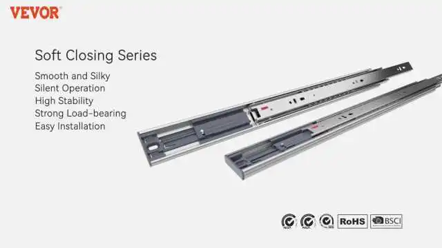 Watch How VEVOR Top Mount Drawer Slides Deliver Smooth, Secure, and Easy-to-Install Performance in Real Use Video Demonstration