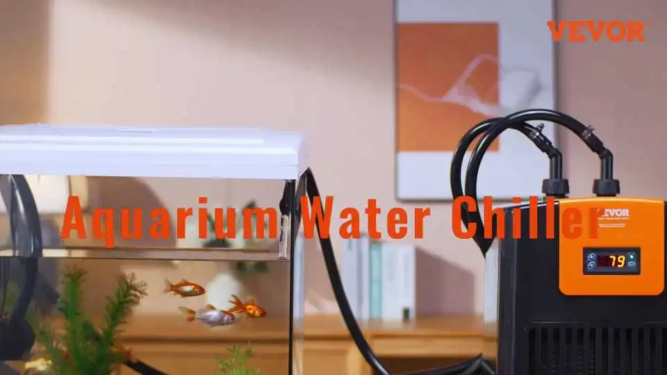 Configuración, instalación y usos completos del enfriador de agua hidropónico VEVOR para acuarios y sistemas hidropónicos.