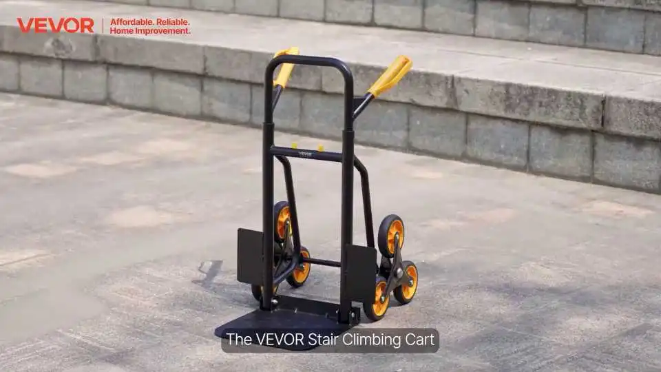 Carro sube escaleras VEVOR – Carretilla plegable de alta resistencia para un fácil transporte