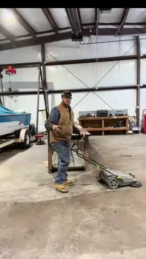 Watch How the VEVOR Lawn Sweeper Push Delivers Efficient Manual Cleaning for Garages, Yards, Walkways, and Large Shops