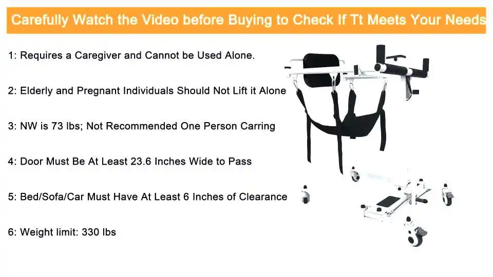 VEVOR Electric Patient Lift Transfer Chair - Watch Video Demo Of This One-Button Electric Lift Chair Featuring Battery Level Indicator, Thick Foam Padding, and Much More