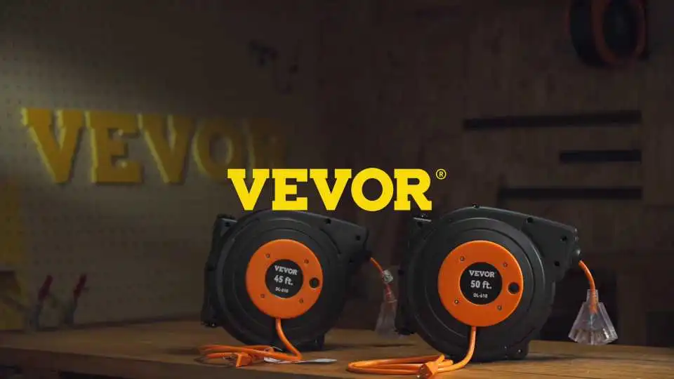 Descubre cómo el carrete de extensión retráctil VEVOR mantiene los cables organizados, fáciles de bloquear y listos para alimentar tus herramientas.
