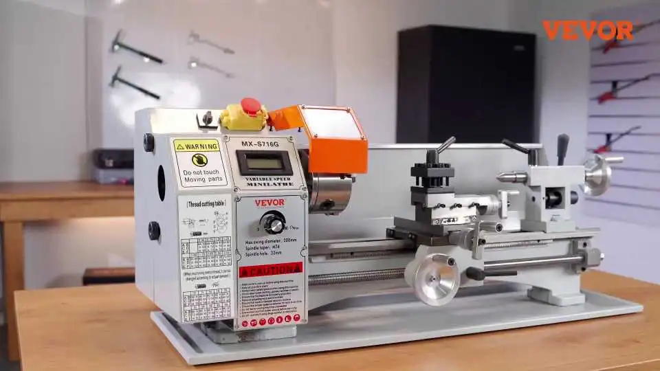 Watch How the VEVOR Small Metal Lathe Delivers Precision Turning, Smooth Operation, and CNC-Level Accuracy for Every Metalworking Project