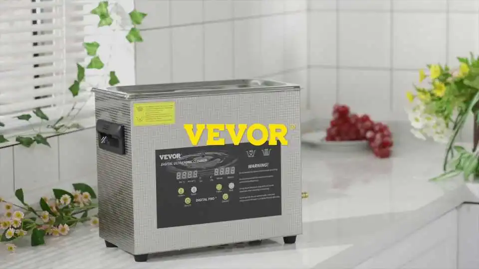 Vea cómo el limpiador ultrasónico con calor VEVOR proporciona una limpieza de alta potencia para joyas, herramientas y artículos delicados en una demostración en vídeo real.