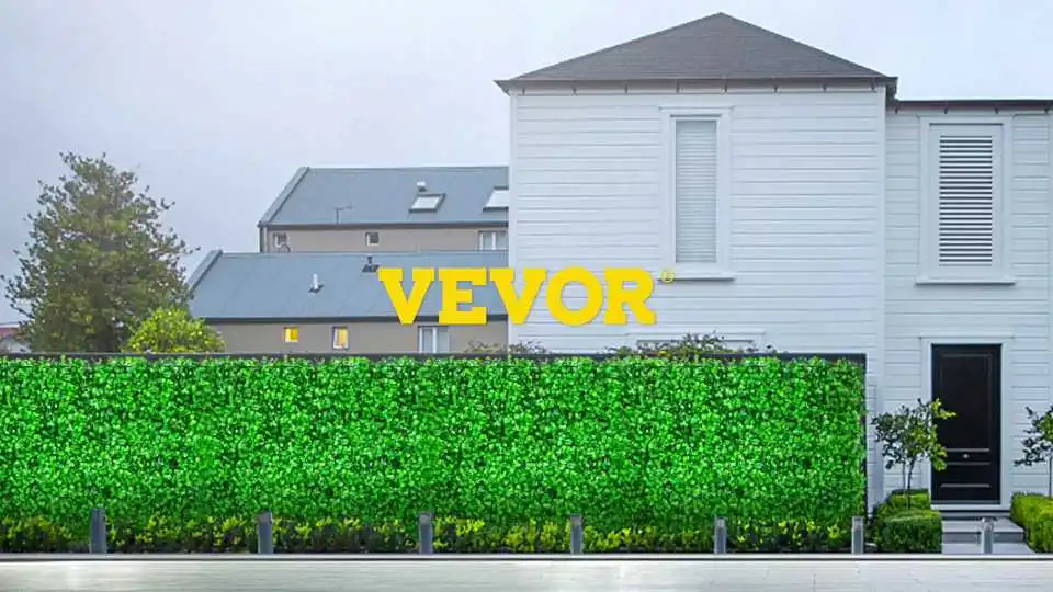 Installazione e montaggio di bosso artificiale VEVOR per uso esterno: pannelli per siepi 20x20, facile utilizzo e verde per la privacy in qualsiasi spazio