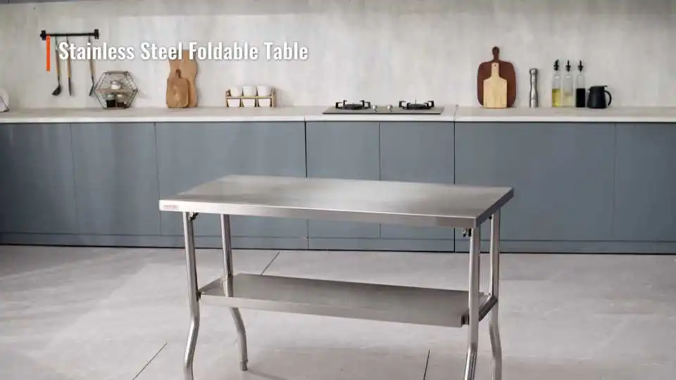 VEVOR Commercial Stainless Steel Prep Table Step-by-Step Guide and Features