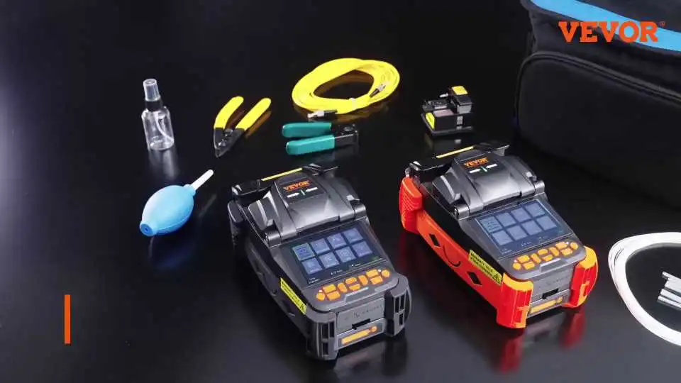 VEVOR Fiber Optic Cable Fusion Splicing - Video Demonstration Of This Fiber Fusion Splicer With 6 Motors And 4" Digital LCD Screen
