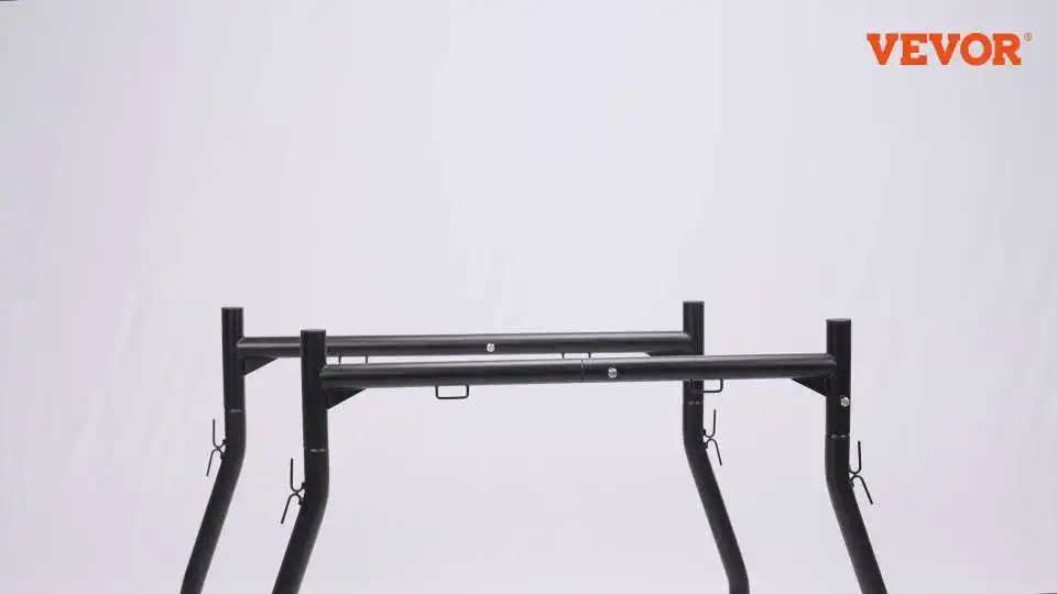 Watch How the VEVOR Ladder Rack for Truck Provides Strong Support for Ladders, Bikes, and Heavy Gear on Every Journey