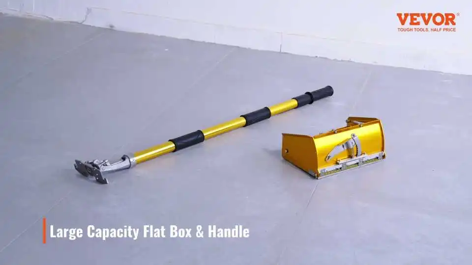 VEVOR Drywall Flat Box: Video Overview of this 10-Inch Wide Quick Clean Drywall Flat Box With 2 Stainless Steel Blades