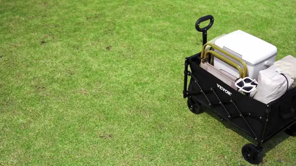 VEVOR Foldable Wagon Cart Heavy Duty: Spacious, Durable, and Easy to Use