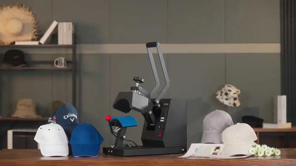 Cómo usar la máquina de termoprensado VEVOR para gorras y conseguir diseños perfectos
